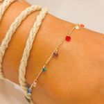 Tornozeleira-Cristal-Ametista-Pedrinhas-Banho-de-Ouro-18K
