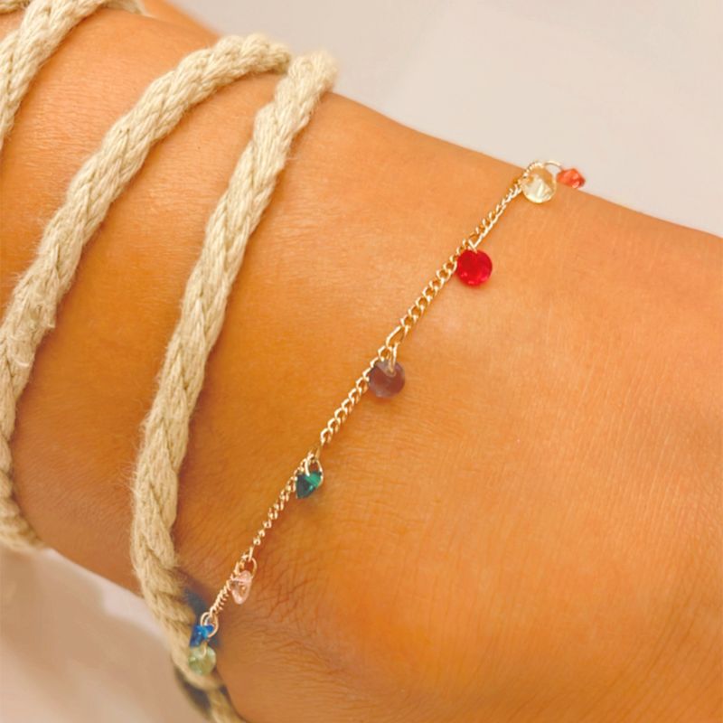 Tornozeleira-Cristal-Ametista-Pedrinhas-Banho-de-Ouro-18K