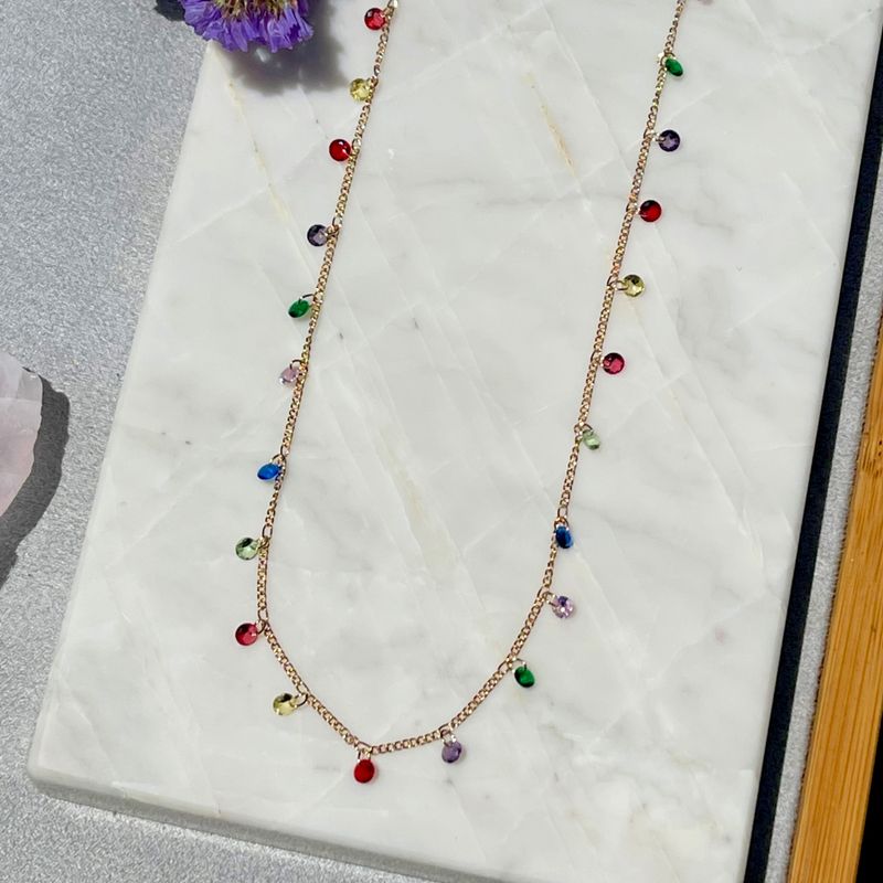 Tornozeleira-Cristal-Ametista-Pedrinhas-Banho-de-Ouro-18K