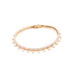 Pulseira-Chuva-de-Gotas-Cravejadas-em-Garras-Zirconia-Branca-Banho-de-Ouro-18K