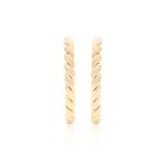 Brinco-Argola-Entrelacada-Lisa-Banho-de-Ouro-18K