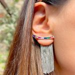 Brinco-Cristal-Podange-Retangulos-com-Franja-Banho-de-Diamante-