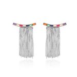 Brinco-Cristal-Podange-Retangulos-com-Franja-Banho-de-Diamante-