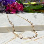 Colar-Liso-Chocker-Elos-Retangulos-Banho-de-Ouro-18K