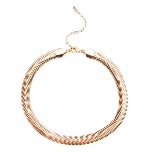 Colar liso rabo de rato 12mm banho de ouro 18k (promoção 50%)