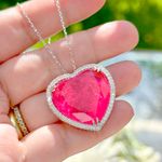 Colar-coracao-grande-fusion-turmalina-rosa-zirconia-branca-50-cm-banho-de-rodio-branco