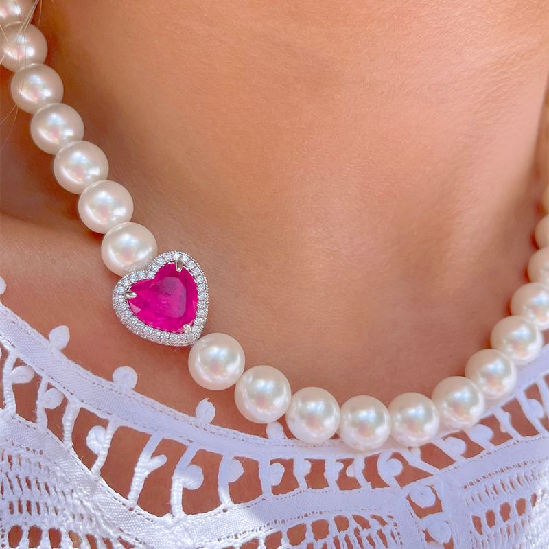 Colar-coracao-fusion-turmalina-rosa-perola-shell-43-cm-banho-de-rodio-branco
