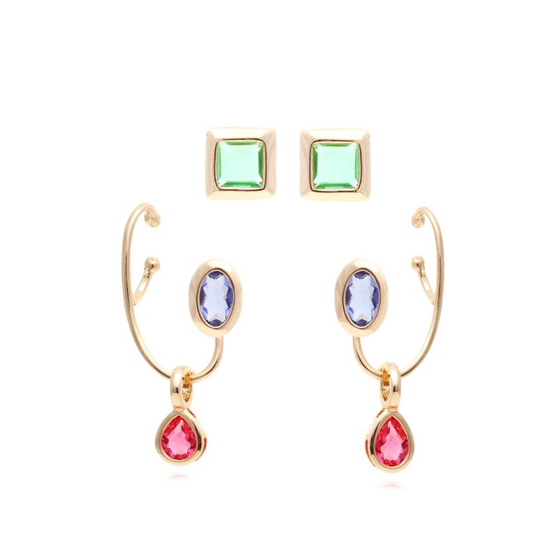 Brinco-ear-cuff-cristal-turmalina-rosa-cravacao-meia-inglesa-banho-de-ouro-18k