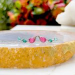 Brinco-gotas-fusion-turmalina-rosa-prata-925