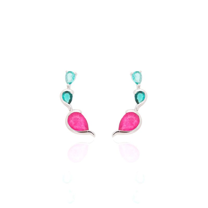 Brinco-gotas-fusion-turmalina-rosa-prata-925