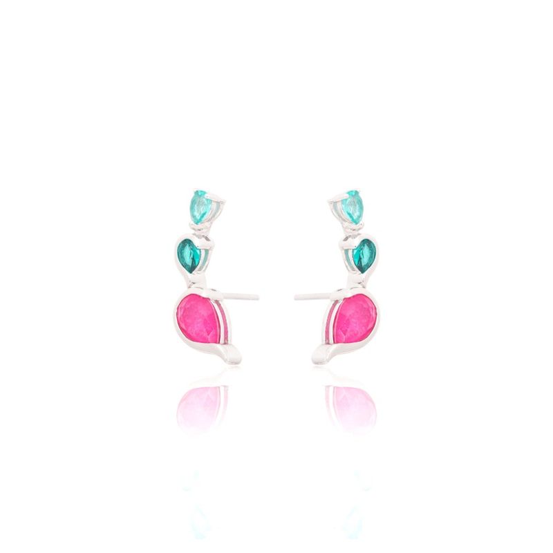 Brinco-gotas-fusion-turmalina-rosa-prata-925