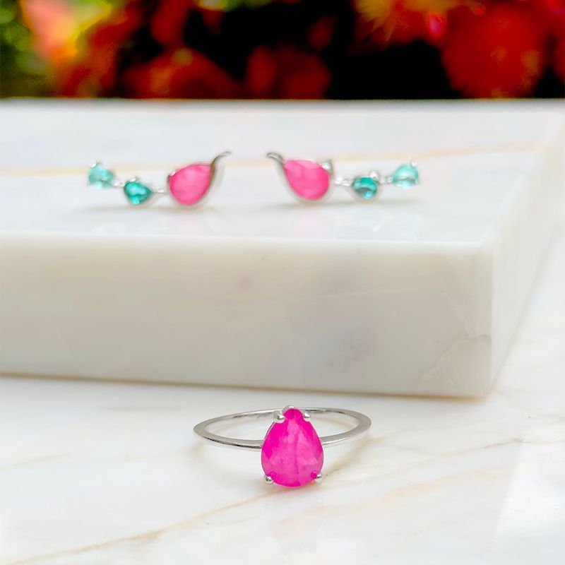 Anel-gota-fusion-turmalina-rosa-prata-925