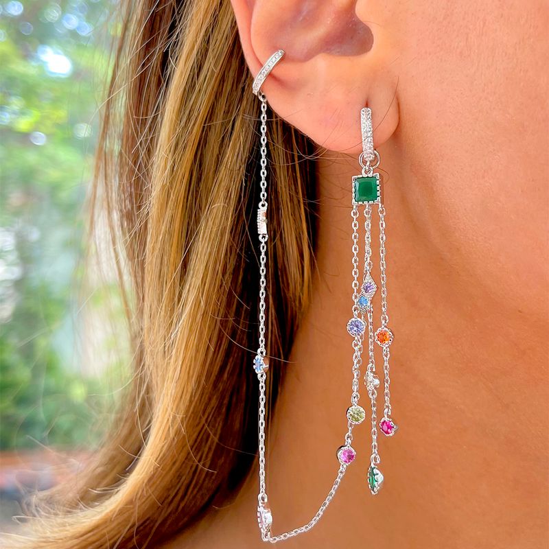 Brinco-ear-chain-formas-cristal-podange-banho-de-rodio-branco