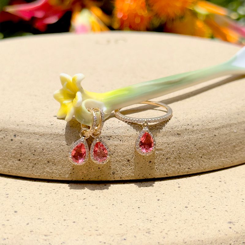 Anel-gota-pendurada-cristal-turmalina-rosa-banho-de-ouro-18k