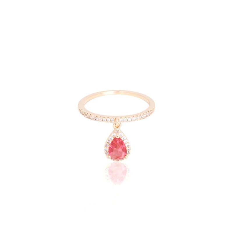 Anel-gota-pendurada-cristal-turmalina-rosa-banho-de-ouro-18k