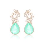 Brinco-gota-fusion-esmeralda-colombiana-banho-de-ouro-18k