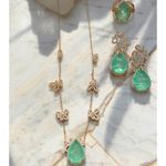 Colar-gota-fusion-esmeralda-colombiana-50-cm-banho-de-ouro-18k
