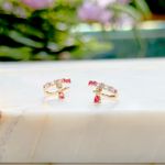 Piercing-ovais-gota-cristal-turmalina-rosa-banho-de-ouro-18k