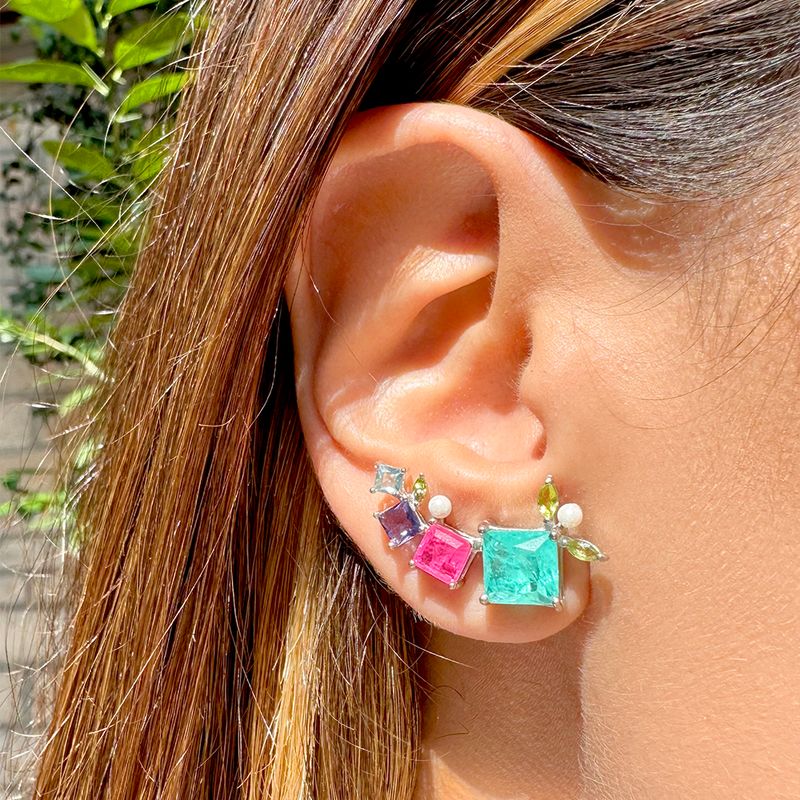 Brinco-ear-cuff-quadrados-fusion-turmalina-rosa-prata-925