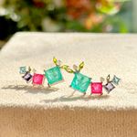 Brinco-ear-cuff-quadrados-fusion-turmalina-rosa-prata-925