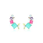Brinco-ear-cuff-quadrados-fusion-turmalina-rosa-prata-925