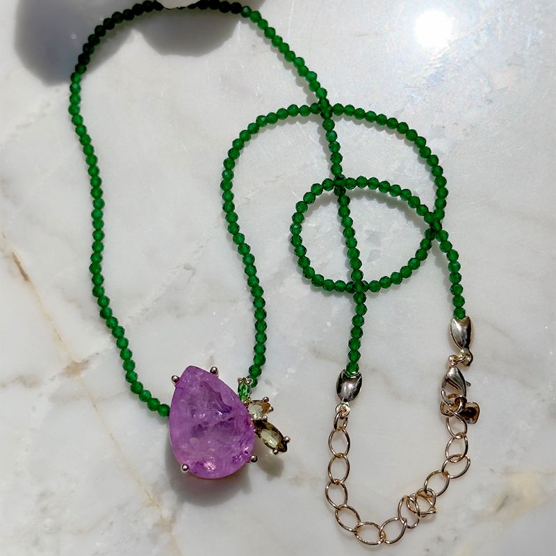 Colar-gota-ramo-fusion-ametista-cristais-banho-de-ouro-18k