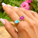 Anel-gota-retangulo-fusion-ametista-banho-de-ouro-18k
