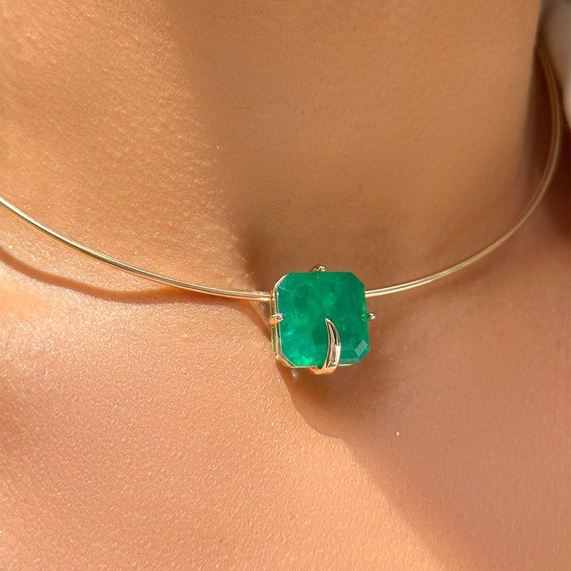 Colar-com-aro-quadrado-fusion-esmeralda-banho-de-ouro-18k