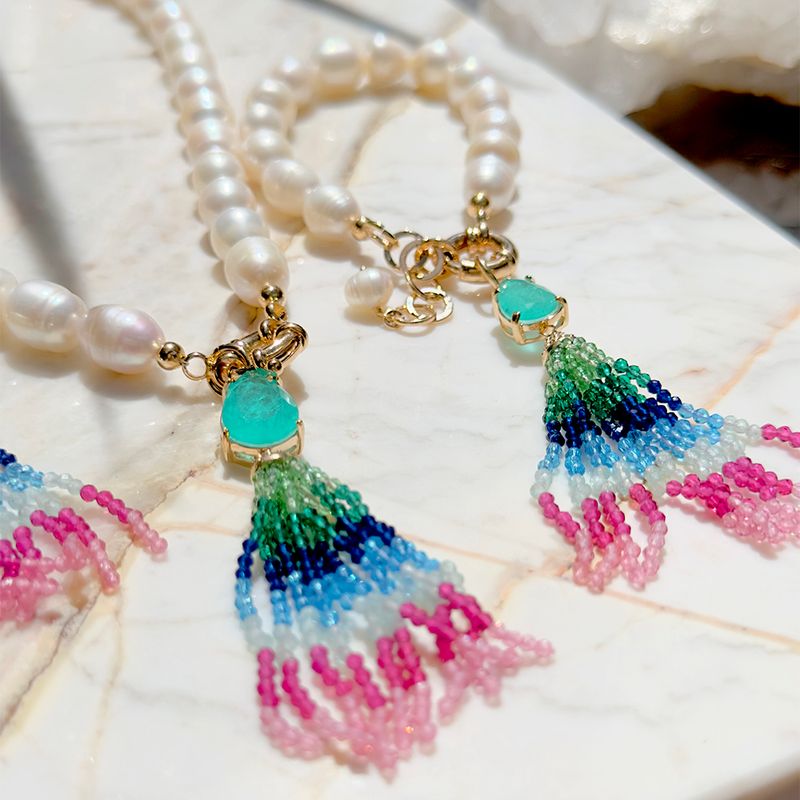 Pulseira-franja-fusion-turmalina-perola-barroca-23cm-banho-de-ouro-18k