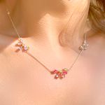 Colar-flores-em-gotas-cristal-de-turmalina-rosa-55cm-banho-de-ouro-18k