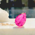 Colar-gota-de-fusion-turmalina-rosa-ponto-de-zirconia-branca-banho-de-ouro-18k