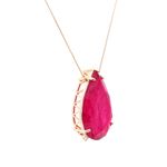 Colar-gota-de-fusion-turmalina-rosa-ponto-de-zirconia-branca-banho-de-ouro-18k