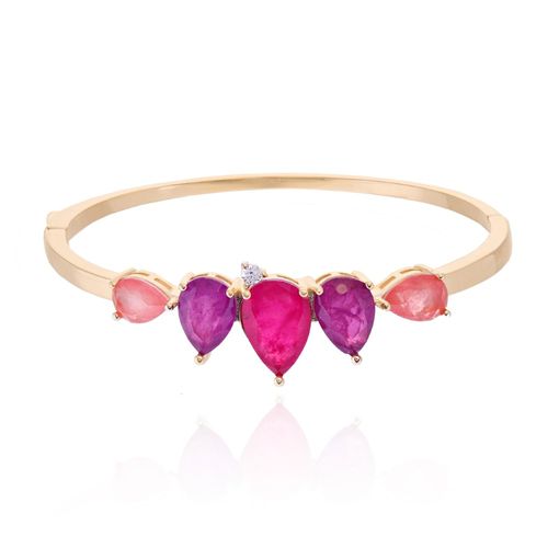 Bracelete gotas fusion podange banho de ouro 18k (promoção 50%)