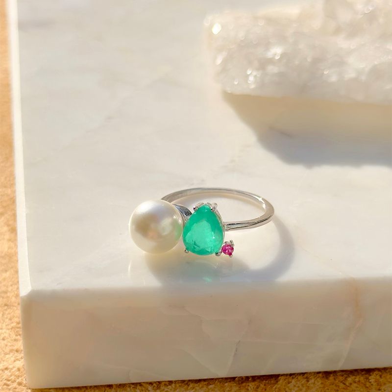 Anel-de-perola-shell-gota-fusion-esmeralda-prata-925