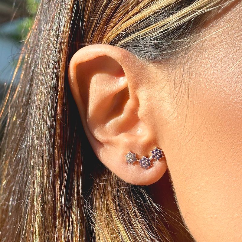 Brinco-cravejado-flores-zirconia-roxa-banho-de-ouro-18k-