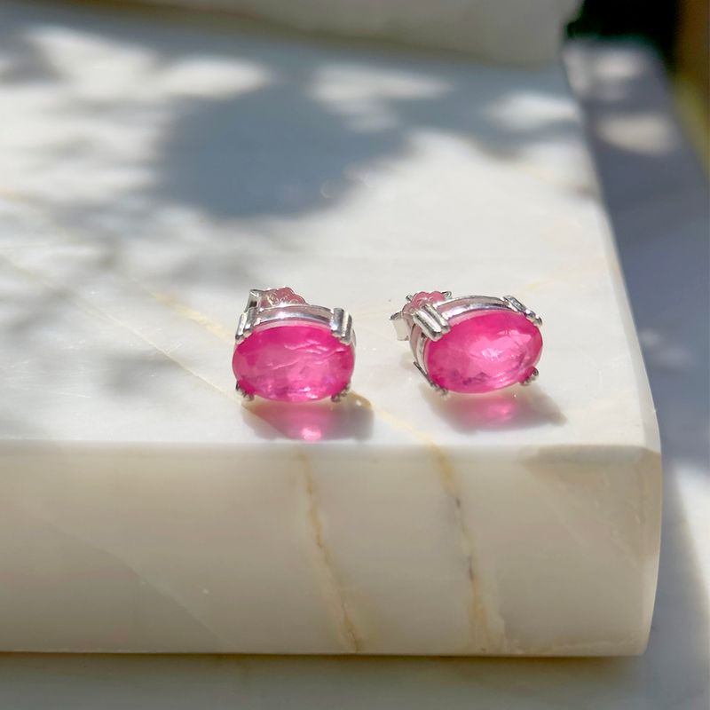 Brinco-oval-fusion-turmalina-rosa-prata-925