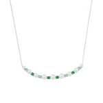 Colar-quadrados-cristais-esmeralda-perolas-de-agua-doce-45-cm-prata-925
