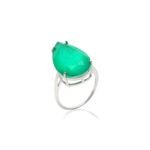 Anel-gota-fusion-esmeralda-prata-925