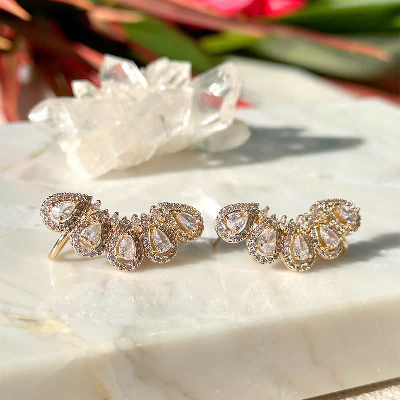 Brinco-ear-cuff-gotas-zirconias-brancas-banho-de-ouro-18k-nano-gold