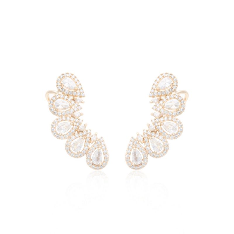 Brinco-ear-cuff-gotas-zirconias-brancas-banho-de-ouro-18k-nano-gold