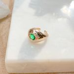 Anel-dedo-minimo--dedo-mindinho--cristal-esmeralda-banho-de-ouro-18k-nano-gold