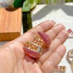 Brinco-argola-zirconia-vermelha-banho-de-ouro-18k