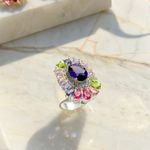 Anel-gotas-cristal-ametista-banho-de-prata-nano-silver
