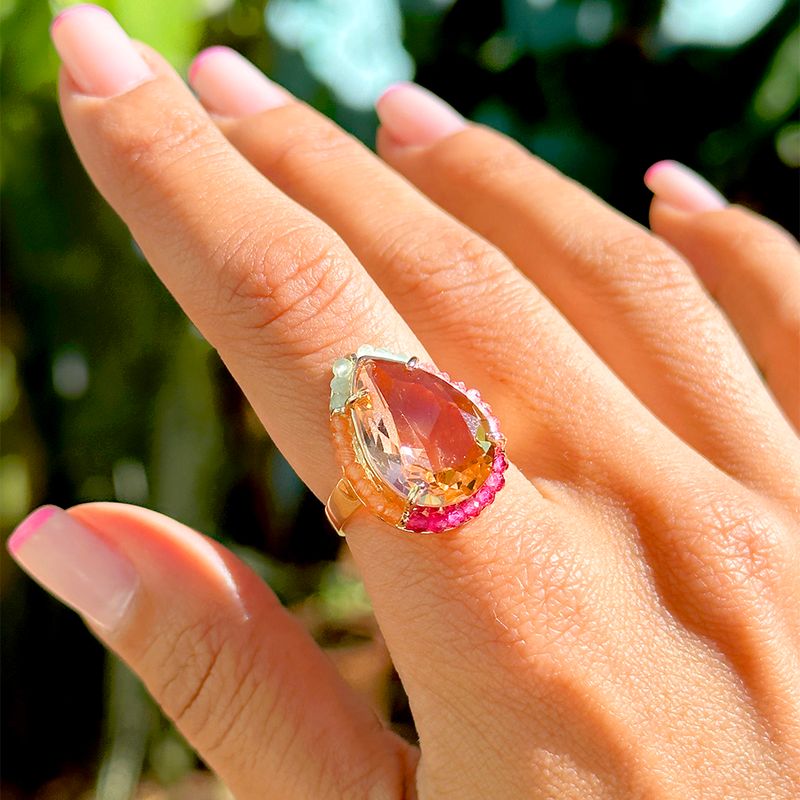 Anel-gota-bordada-cristal-morganita-banho-de-ouro-18k-nano-gold-