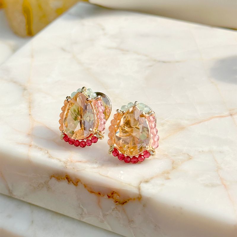 Brinco-gota-cristal-morganita-banho-de-ouro-18k-nano-gold