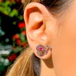 Brinco-versatil-gota-fusion-turmalina-ligh-borboleta-cristal-esmeralda-banho-de-ouro-18k-nano-gold