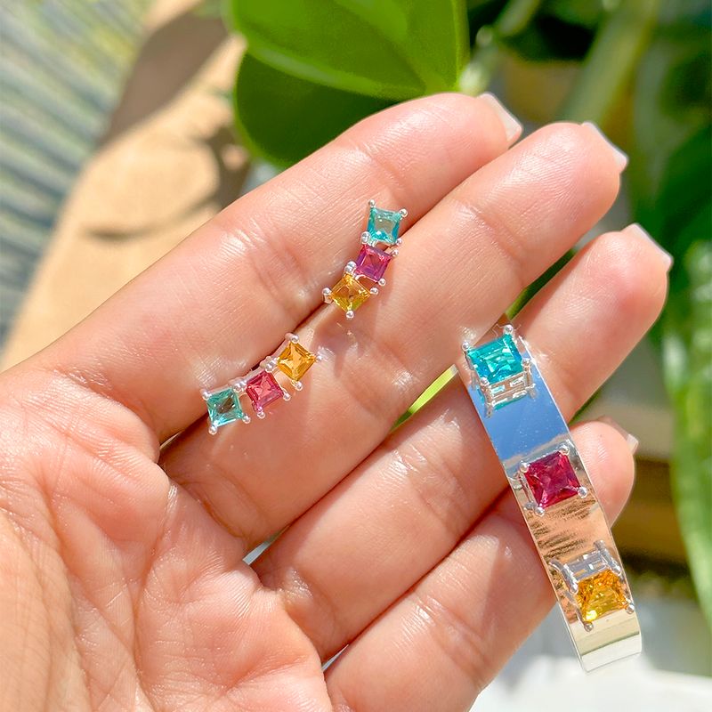 Bracelete-quadrados-cristal-paraiba-banho-de-prata-nano-silver