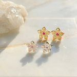Kit-de-brincos-flores-zirconias-coloridas-3-pares-banho-de-prata-nano-silver