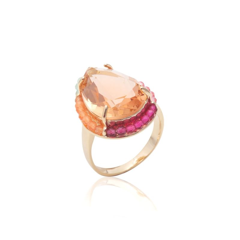 Anel-gota-bordada-cristal-morganita-banho-de-ouro-18k-nano-gold