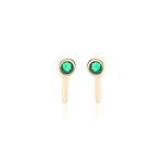 Brinco-meia-argola-cristal-esmeralda-banho-de-ouro-18k-nano-gold